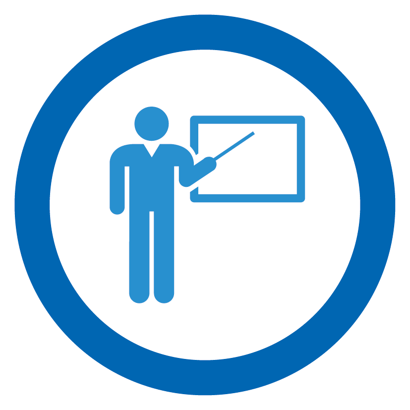 Icono de birrete para instructores capacitados