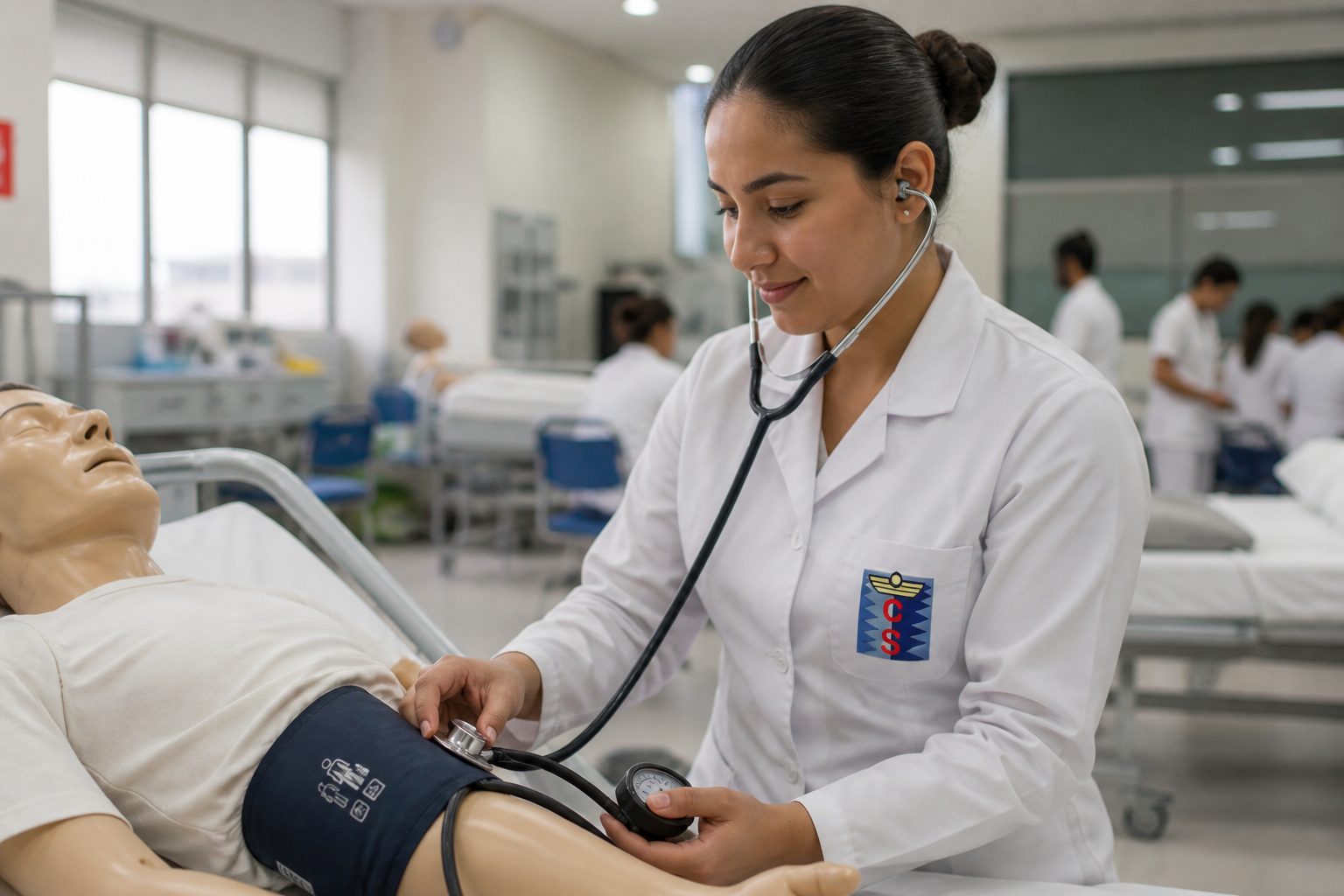 Estudiantes técnico laboral enfermería ICOSALUD Cartagena