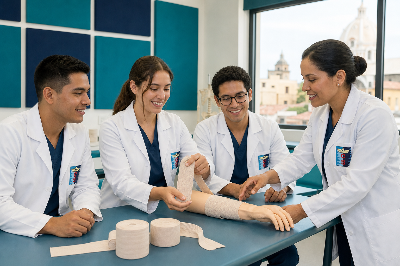Práctica de primeros auxilios ICOSALUD Cartagena