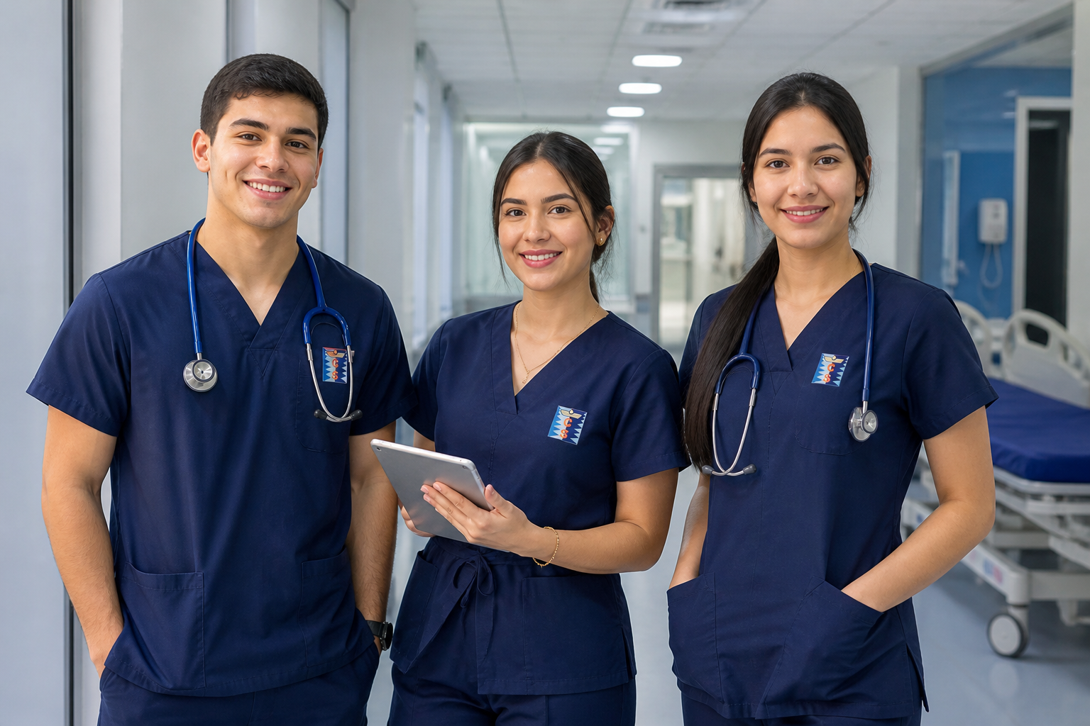 Rotación clínica ICOSALUD en Manga y Bocagrande uniforme institucional
